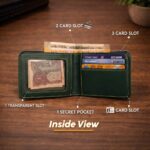 Personalized Leather Wallet for Men with Name Plate – Premium Inside & Outside Design - Image 2