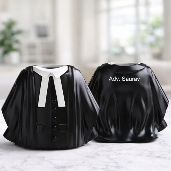 Personalized Advocate Coat Pen Stand – Custom Name Desk Organizer